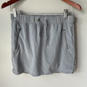 Athleta Gray Skirt with Zipper Pockets